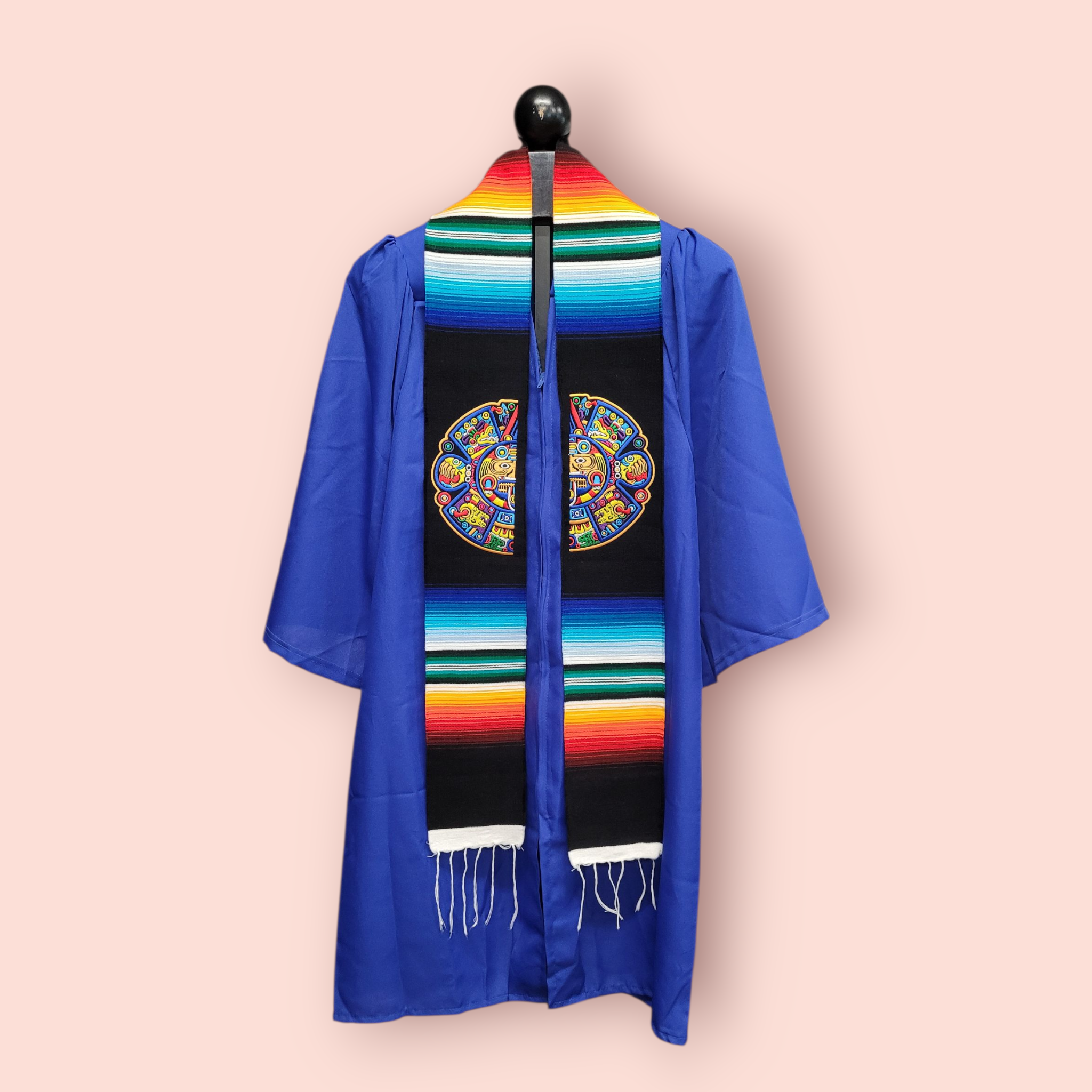 Mayan Embroidered Mexican Sarape Graduation Stole