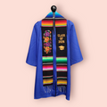 Class of 2026 Floral Embroidered Mexican Sarape Graduation Stole