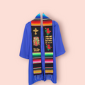 Class of 2026 Virgen/Cross/Roses Embroidered Mexican Sarape Graduation Stole