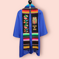 Class of 2026 Virgen de Guadalupe/Floral Embroidered Mexican Sarape Graduation Stole