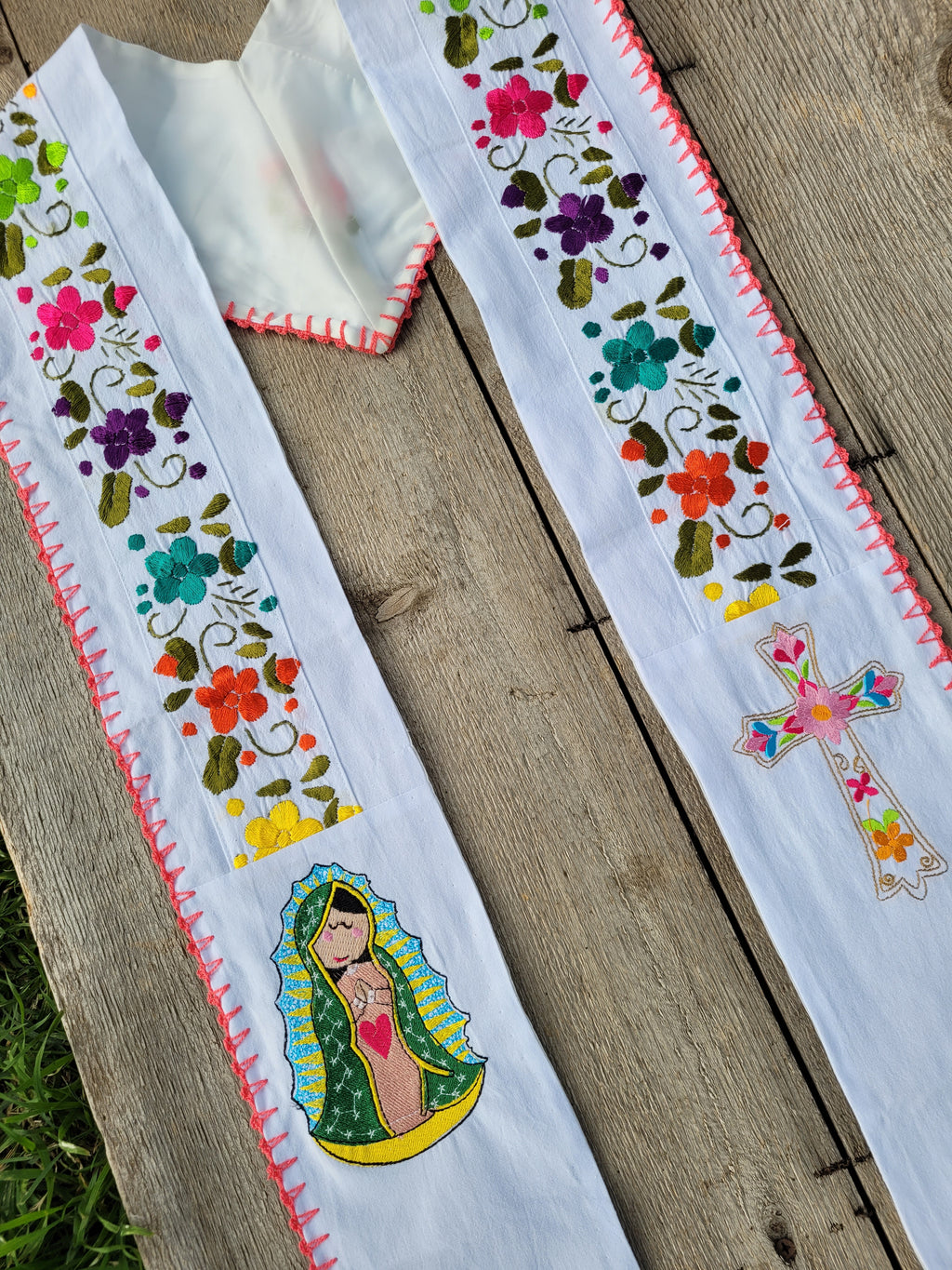Floral/Virgen Graduation Sash L12