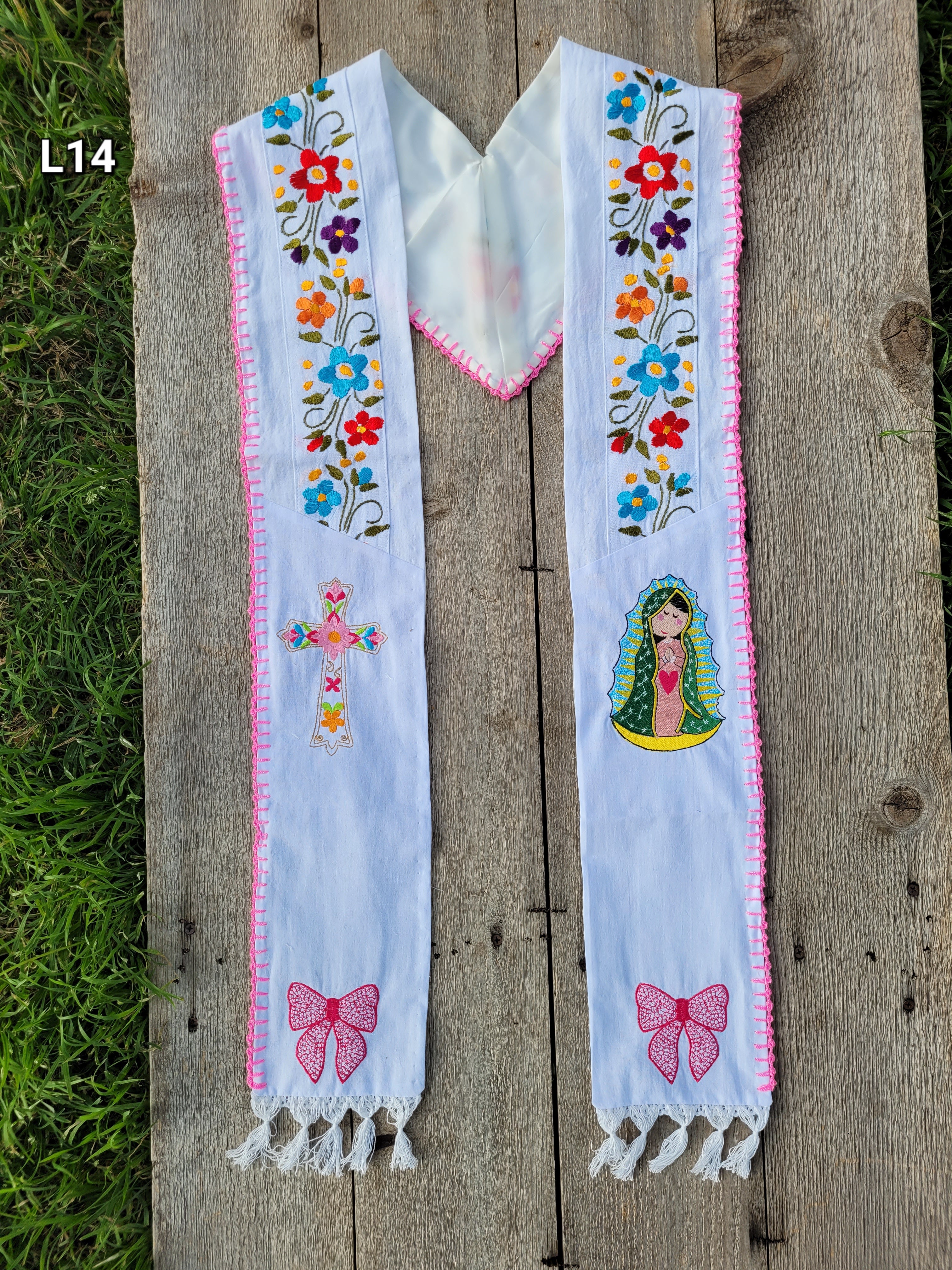 Floral/Virgen Graduation Sash L14