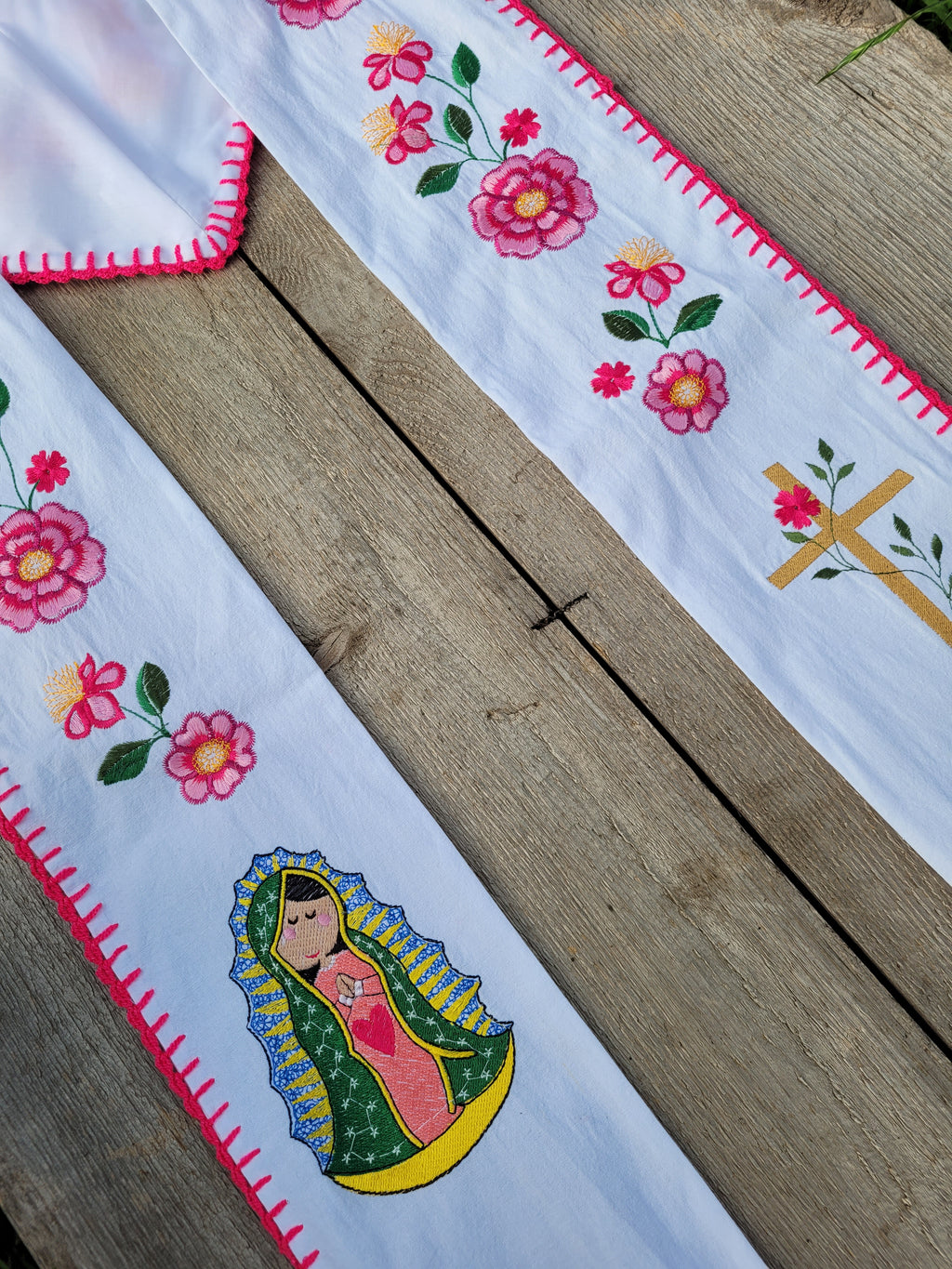 Floral/Virgen Graduation Sash L16
