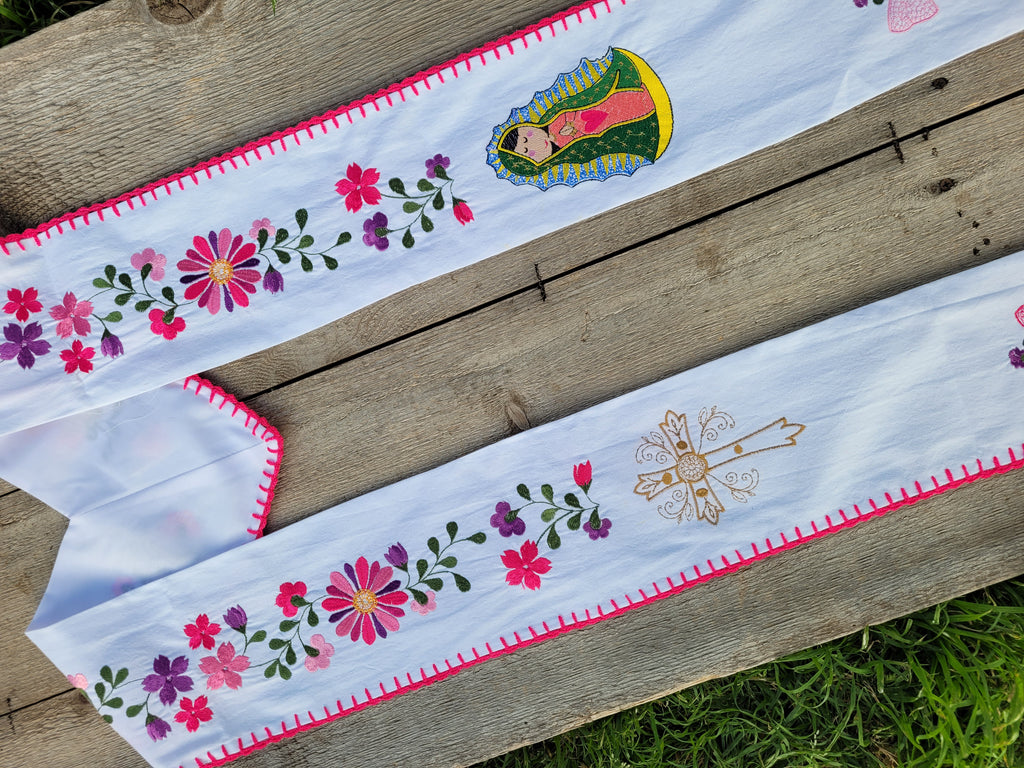 Floral/Virgen Graduation Sash L19