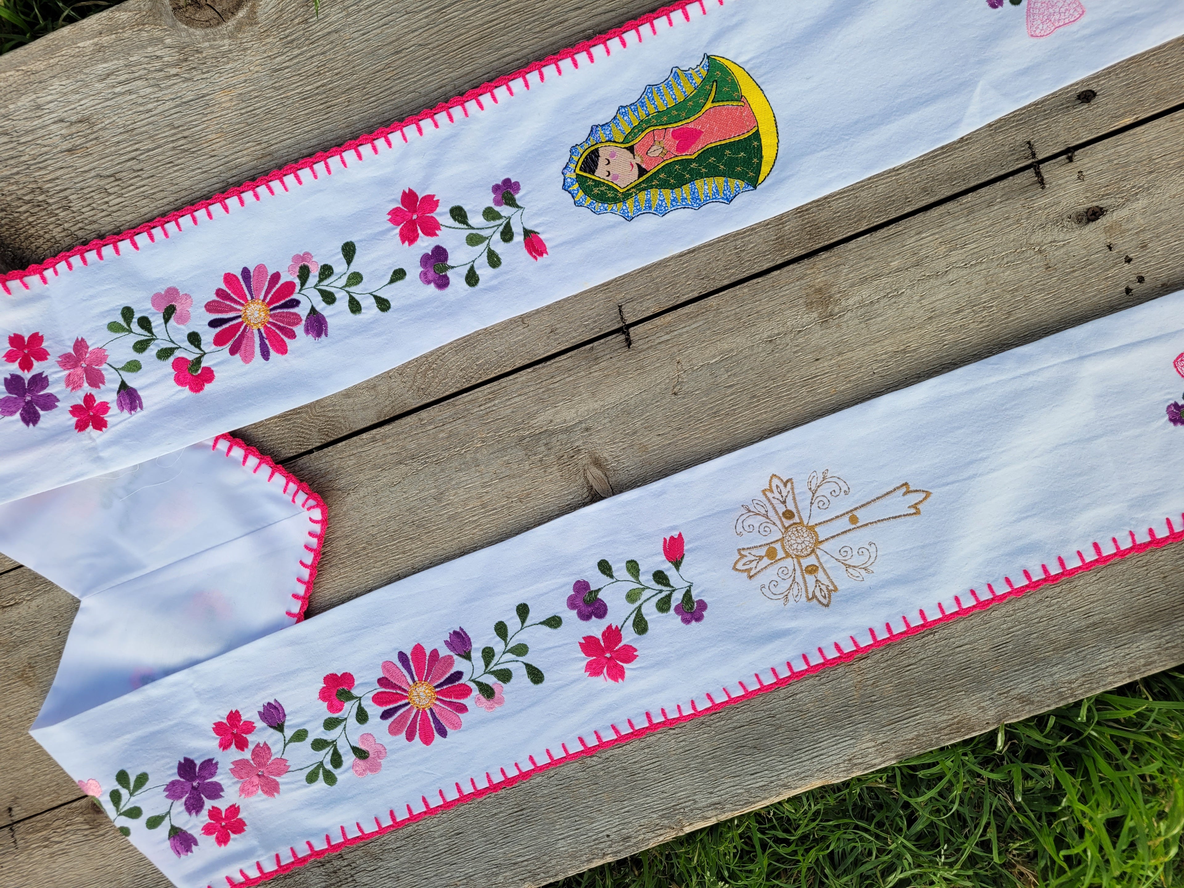 Floral/Virgen Graduation Sash L19