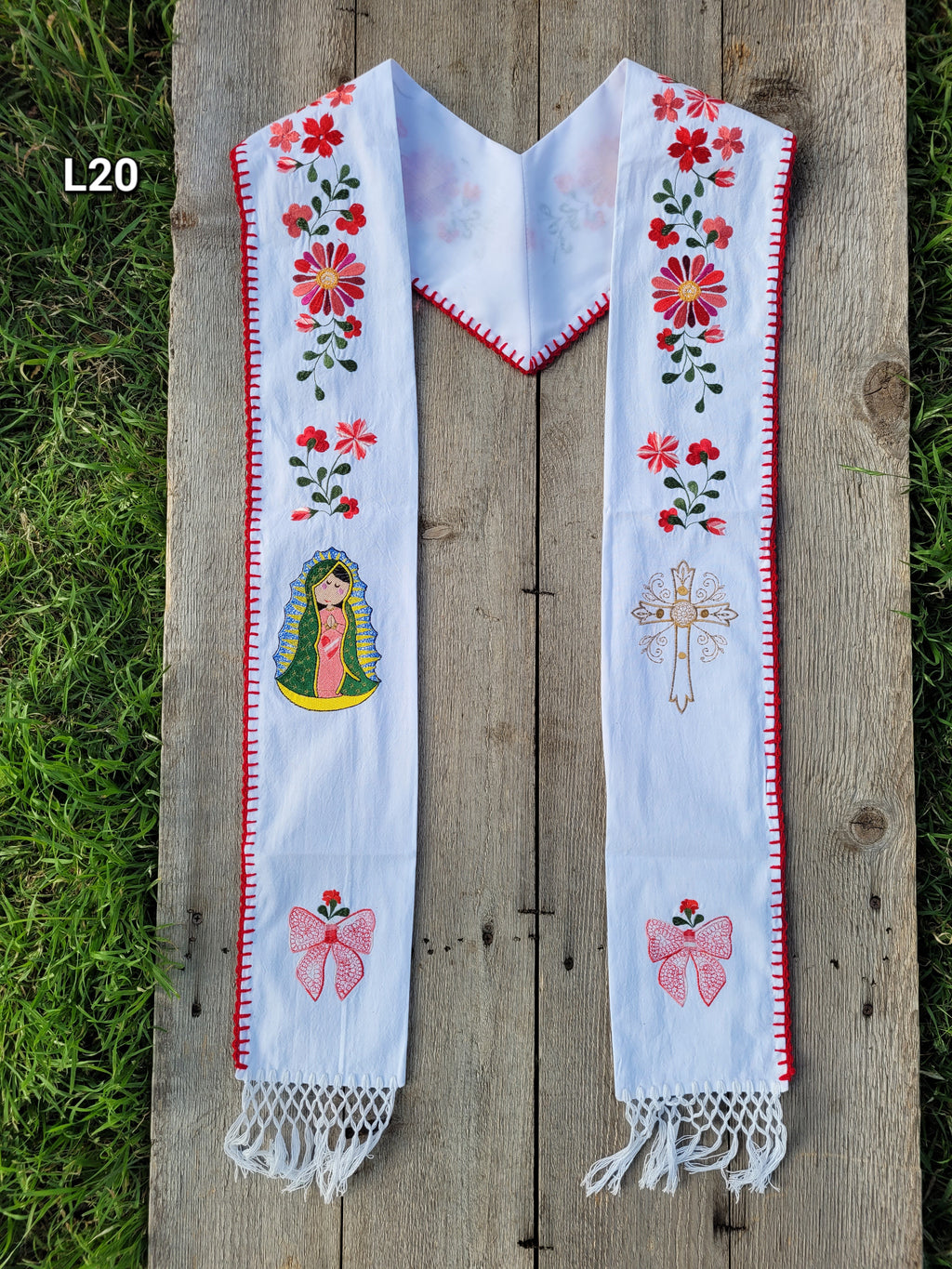 Floral/Virgen Graduation Sash L20