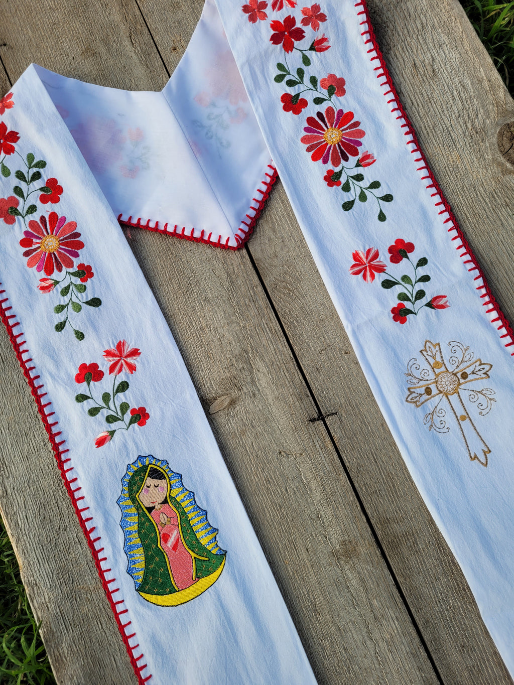 Floral/Virgen Graduation Sash L20