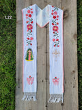 Floral/Virgen Graduation Sash L22