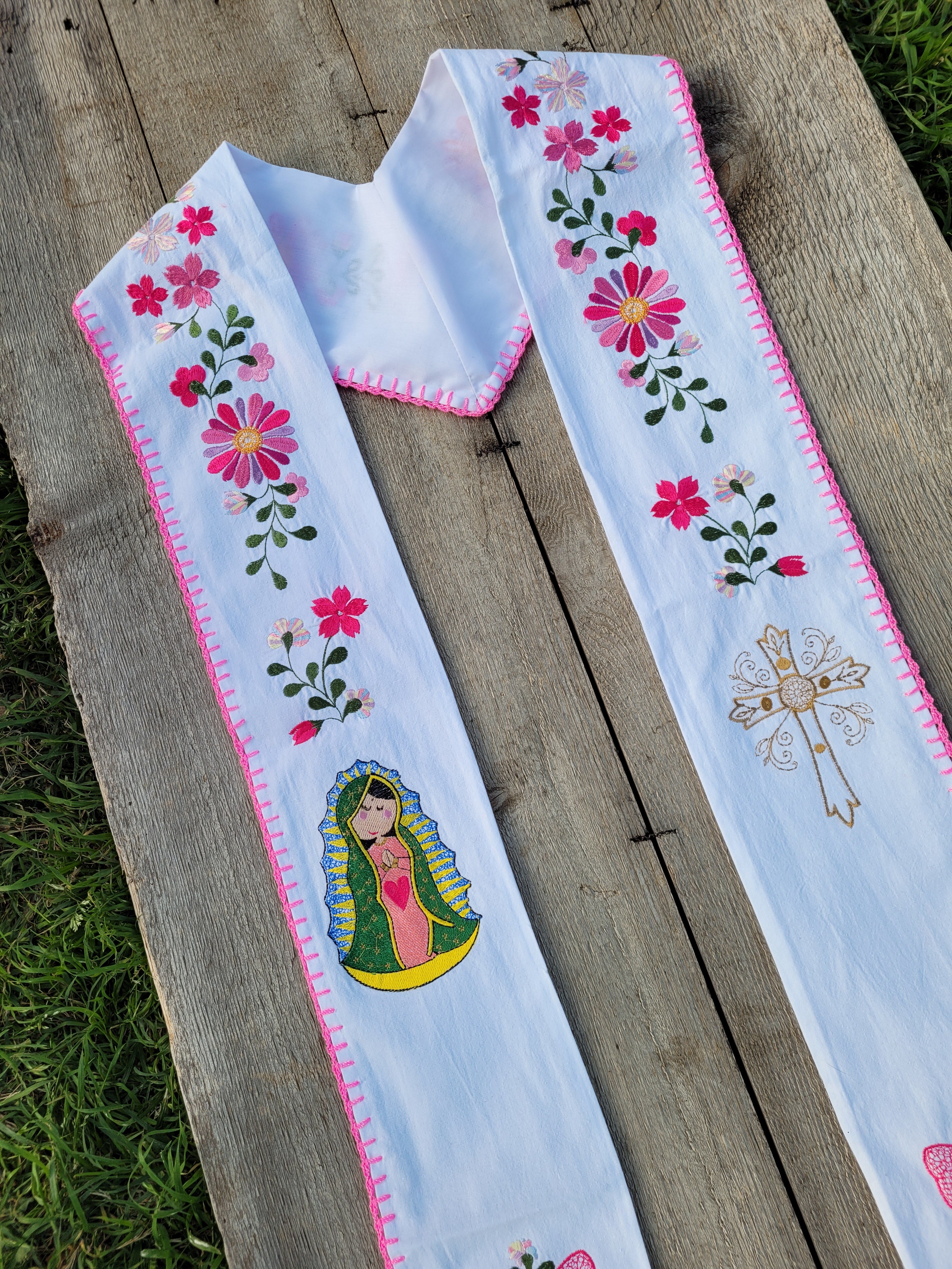 Floral/Virgen Graduation Sash L23