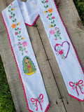 Floral/Virgen Graduation Sash L27