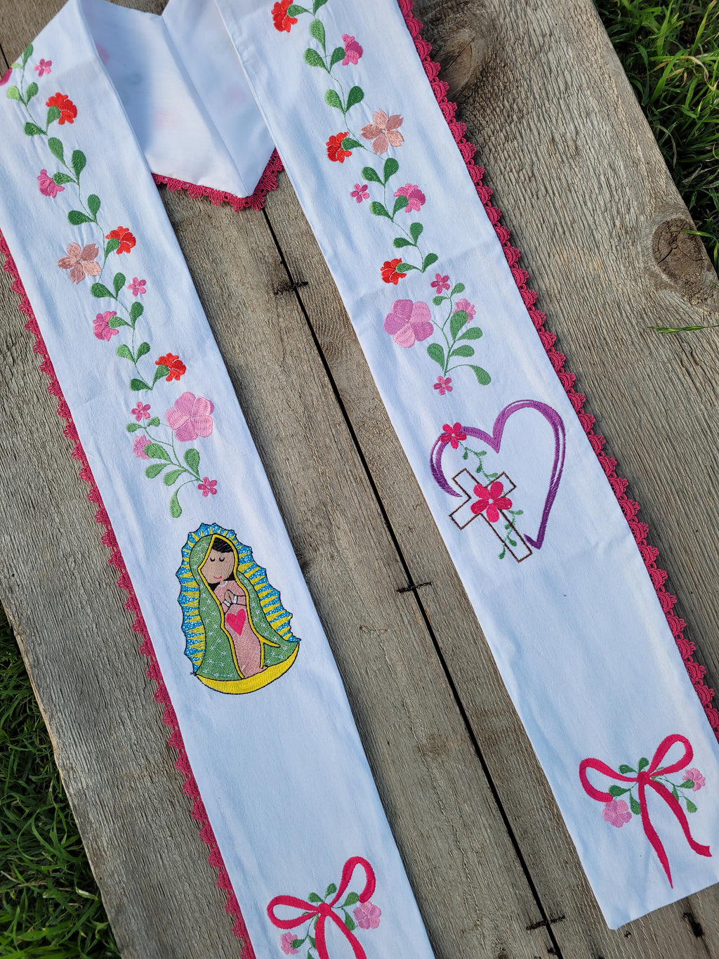 Floral/Virgen Graduation Sash L29