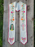 Floral/Virgen Graduation Sash L31