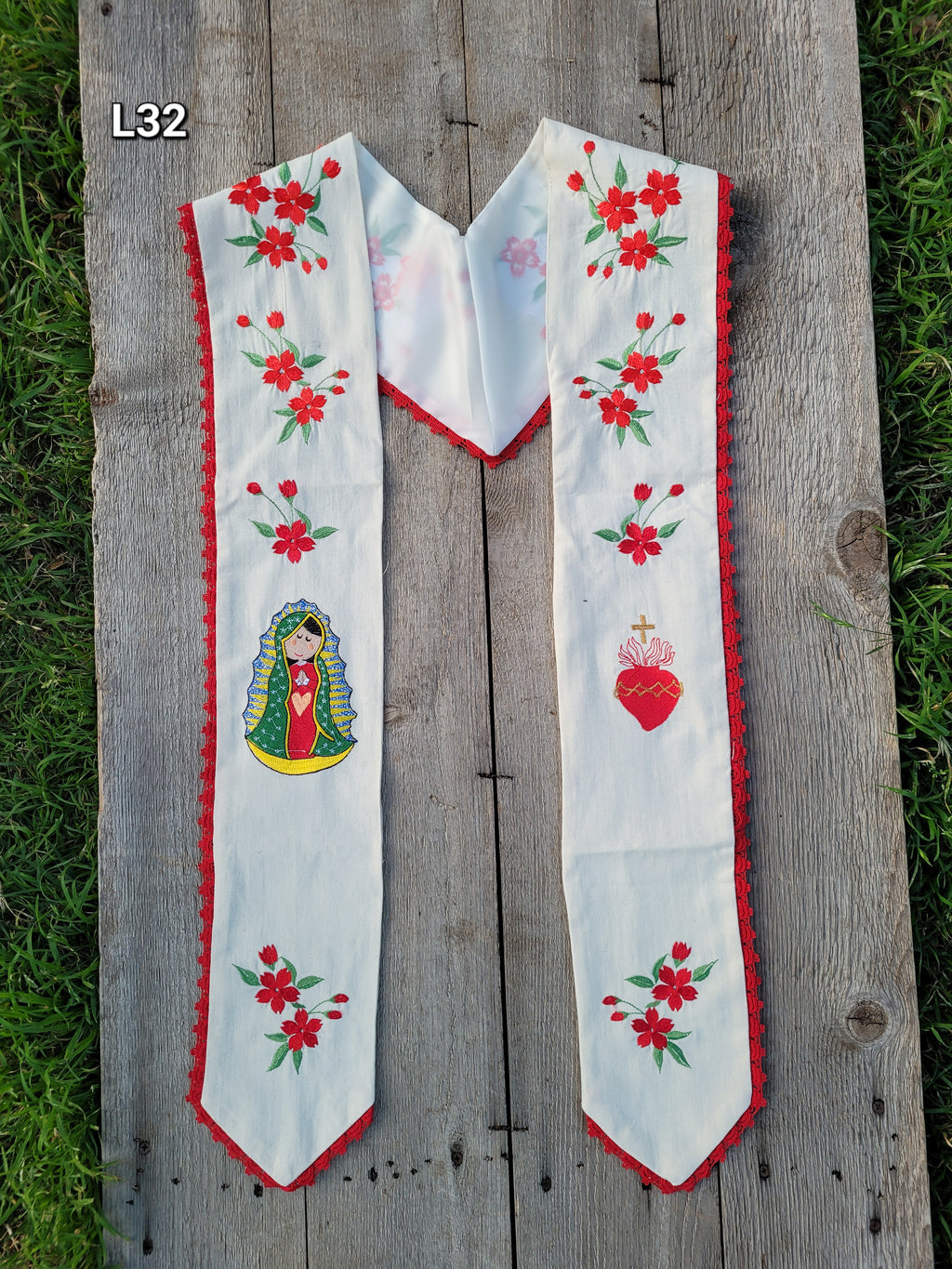 Floral/Virgen Graduation Sash L32