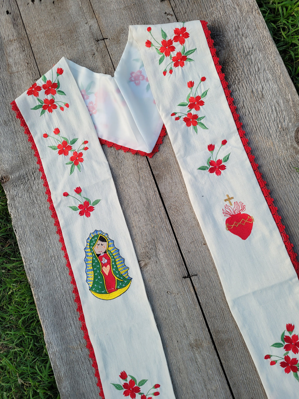 Floral/Virgen Graduation Sash L32
