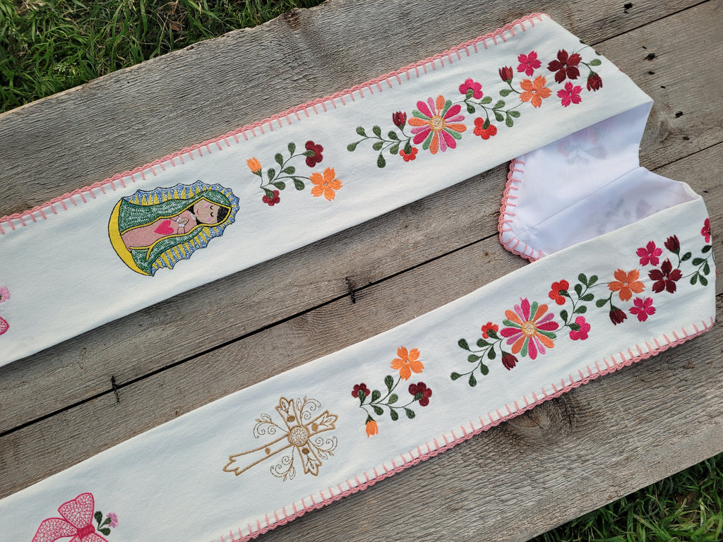 Floral/Virgen Graduation Sash L36