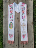 Floral/Virgen Graduation Sash L39