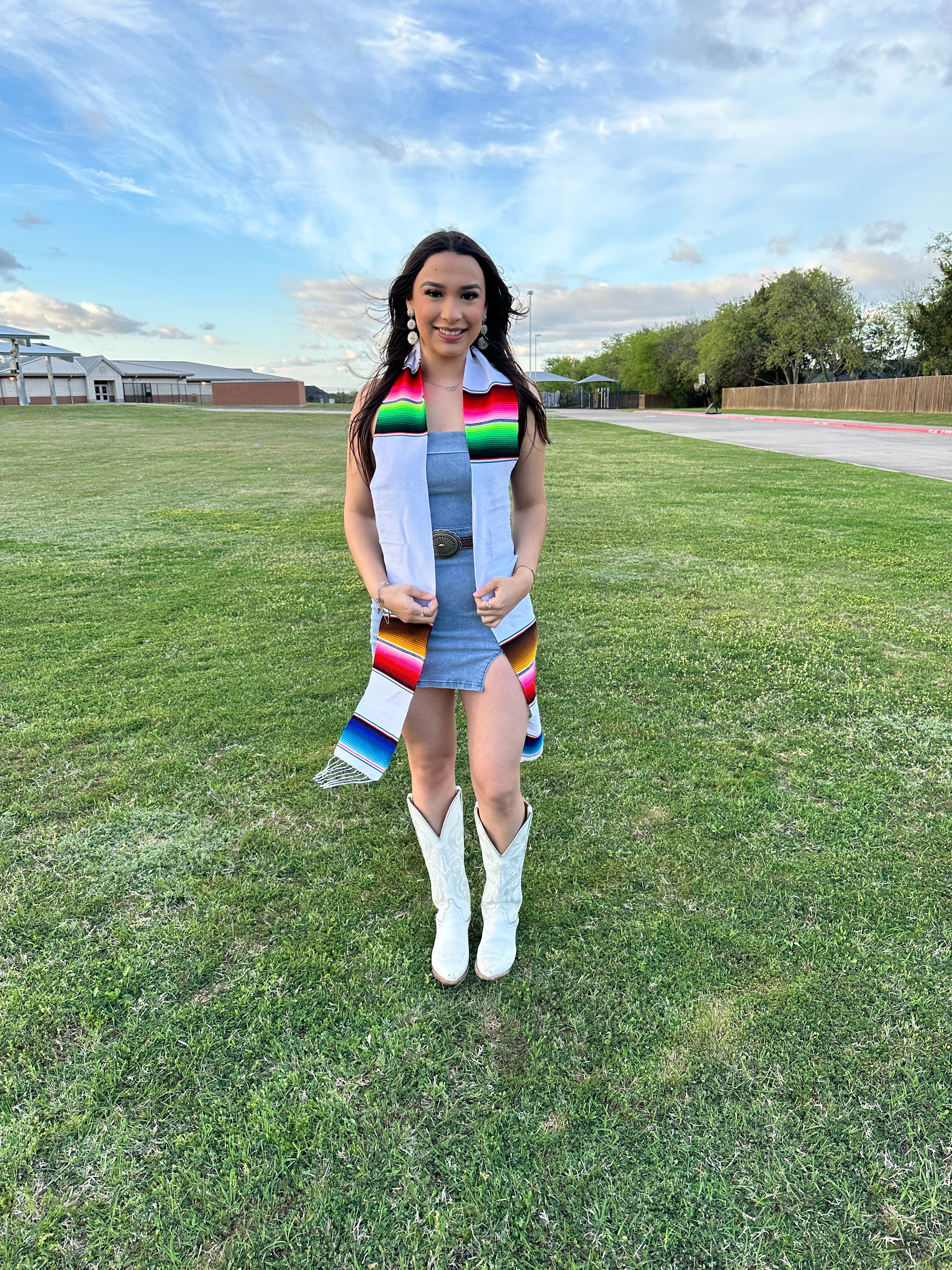 Premium Blank Sarape Graduation Sash